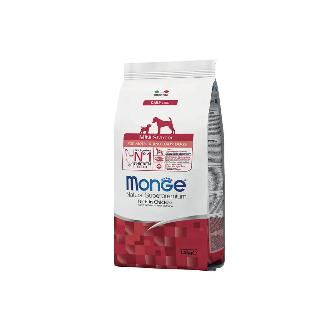 Monge Mini Starter Pollo 1,5Kg Crocchette CuccioliCrocchette CaniAnimaliapet