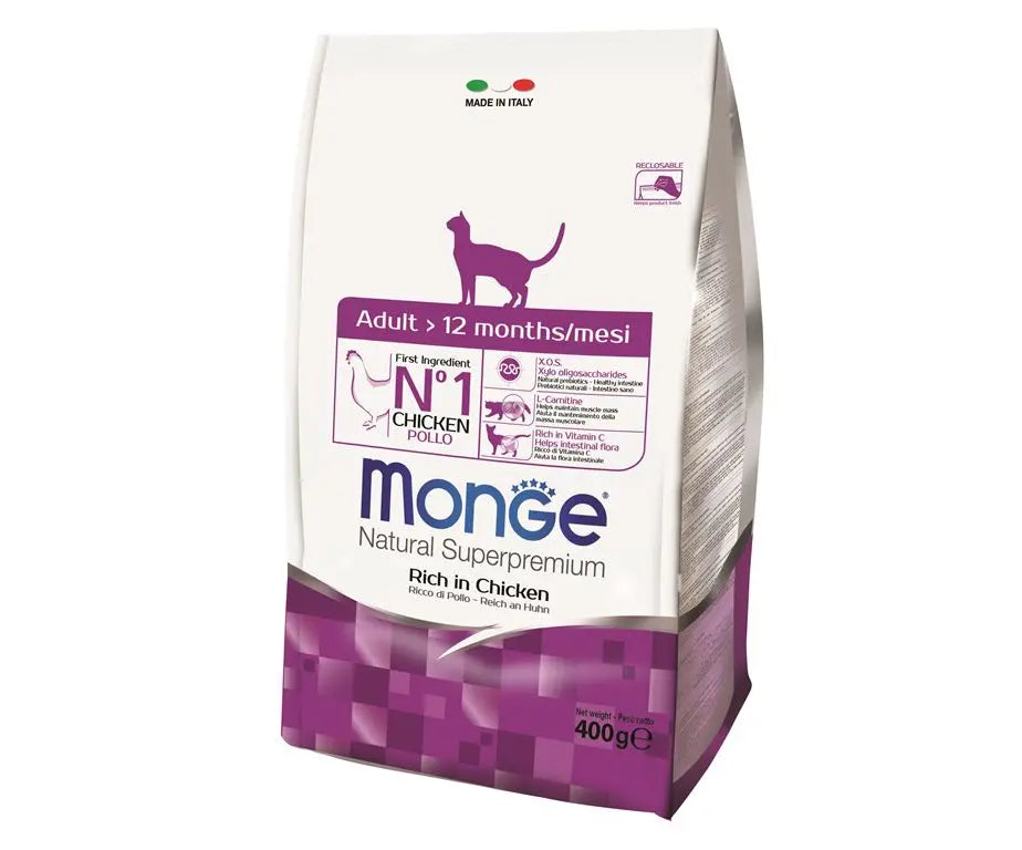 Monge Natural Pollo 400g Crocchette Gatti AdultiCrocchette GattiAnimaliapet