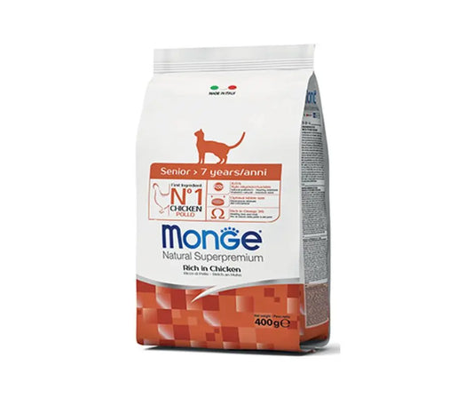 Monge Natural Senior Pollo 400g Crocchette Gatti AnzianiCrocchette GattiAnimaliapet