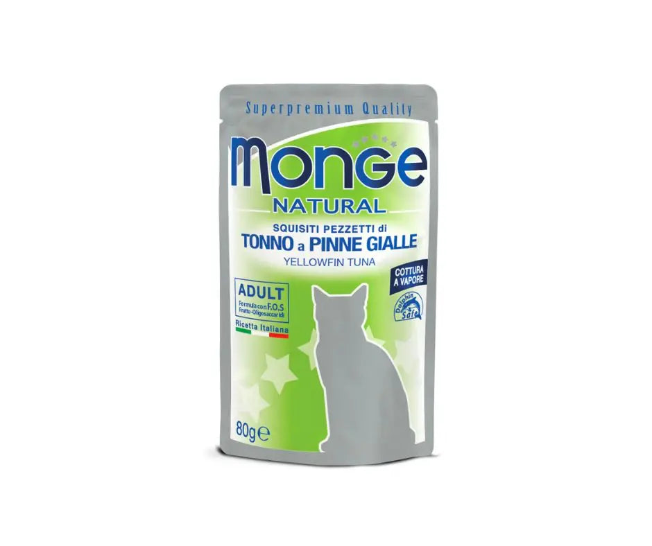 Monge Superpremium Con Tonno a Pinne Gialle 80g Bustine Gatti AdultiBustina Umido GattiAnimaliapet