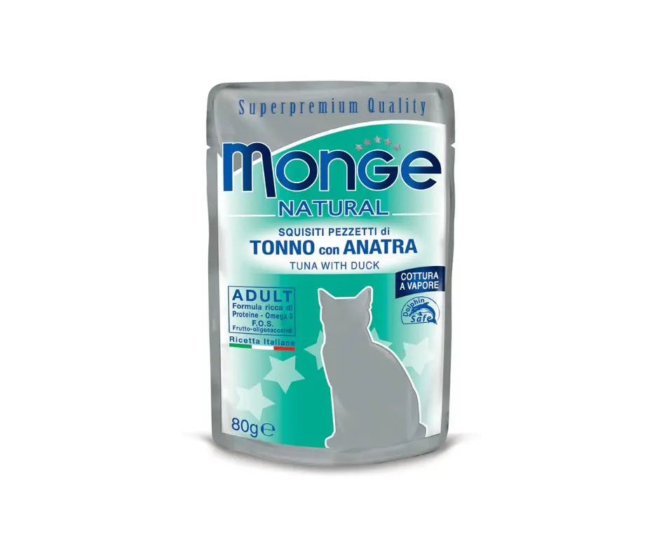 Monge Superpremium Tonno Con Anatra Bustine Da 80g Gatti AdultiBustina Umido GattiAnimaliapet