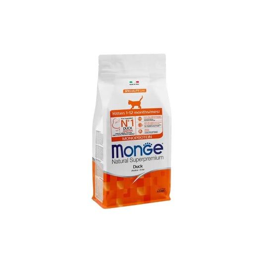 Monge Monoprotein Kitten Anatra 400g Crocchette Gattini - Animaliapet