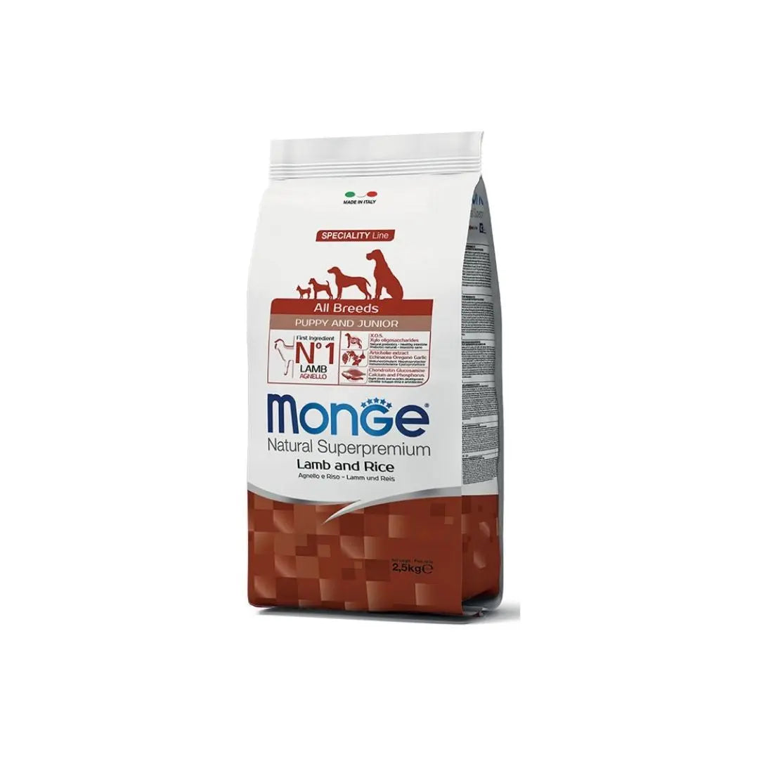 Monge SpecialityLine Puppy Agnello e Riso 2,5Kg Crocchette CuccioliCrocchette CaniAnimaliapet