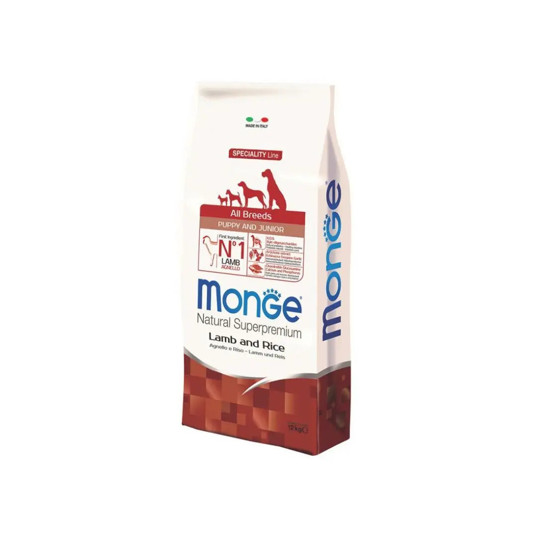 Monge Speciality Line All Breeds Puppy Agnello e Riso 12Kg Crocchette Crocchette CaniAnimaliapet