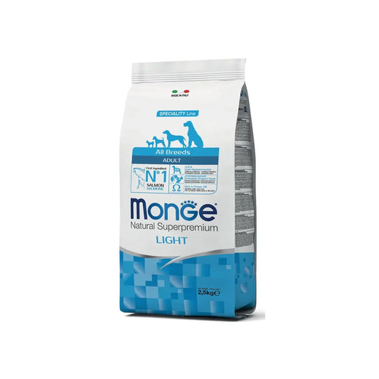 Monge Light All Breed Adult Salmone e Riso 2,5Kg CrocchetteCrocchette CaniAnimaliapet