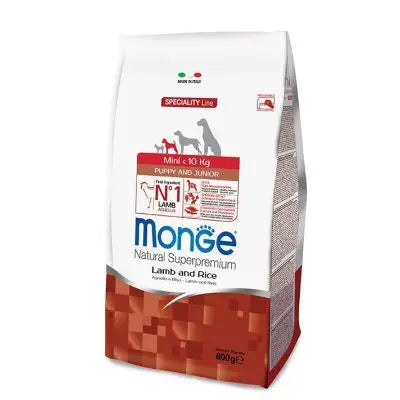 Monge Natural Mini Puppy Agnello e Riso 800g Crocchette CuccioliCrocchette CaniAnimaliapet