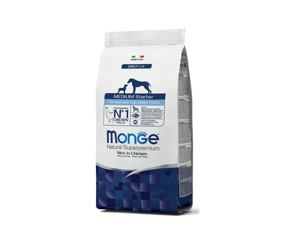 Monge Medium Starter Pollo 1,5Kg Crocchette CaniCrocchette CaniAnimaliapet