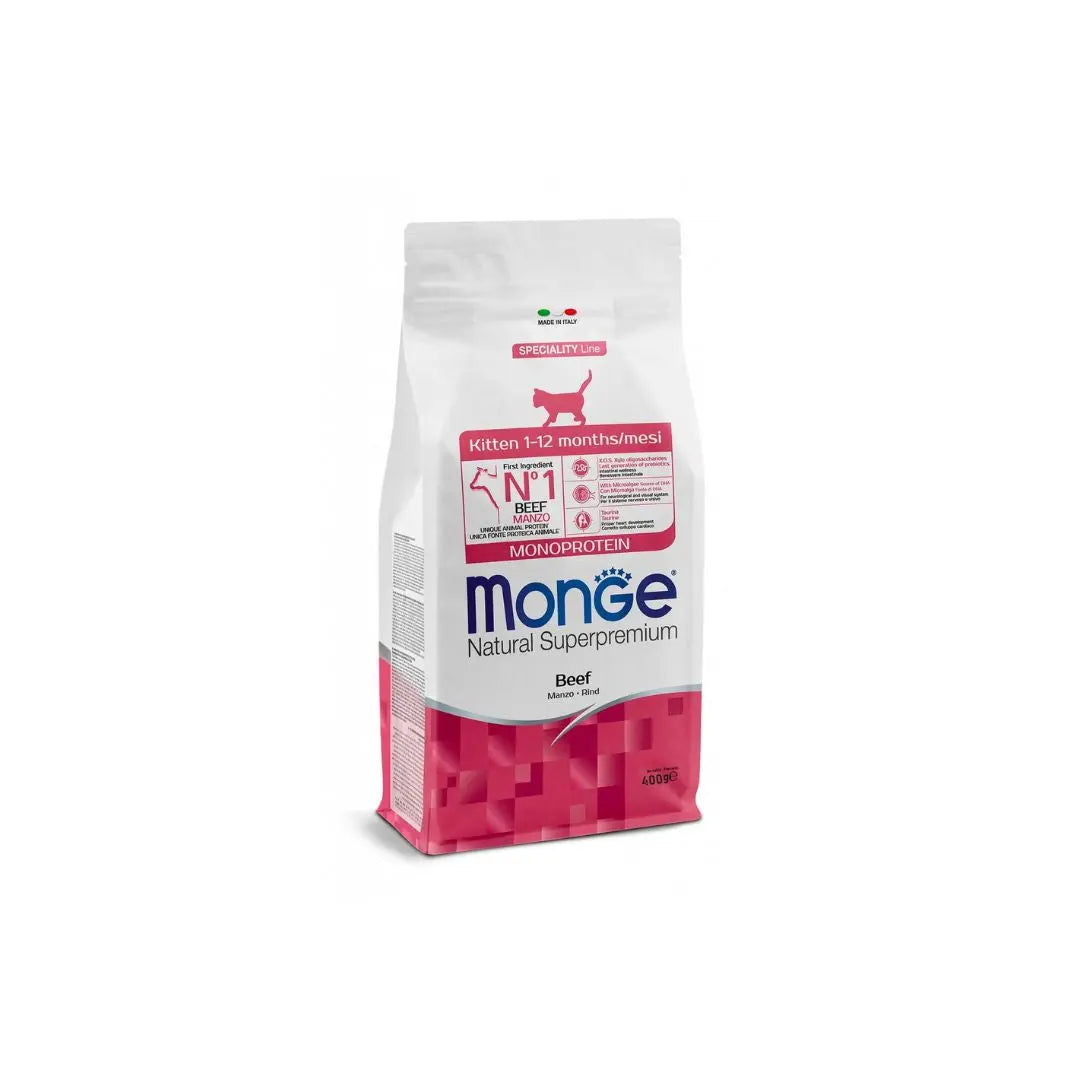 Monge Monoprotein Kitten Manzo 400g Gattini - Animaliapet