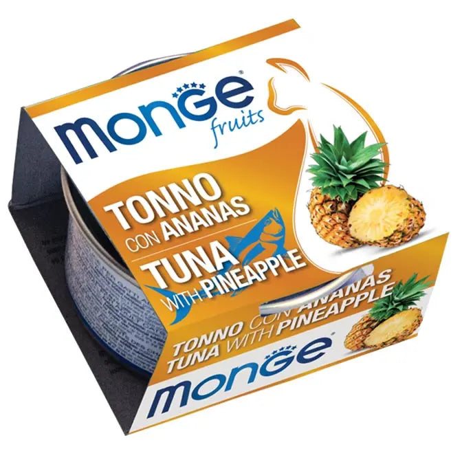 Monge Fruits Tonno Con Ananas Lattina 80g Gatti AdultiLattina Umido GattiAnimaliapet