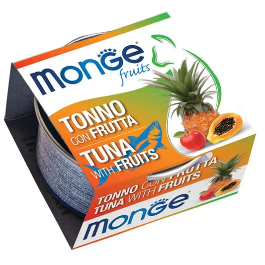 Monge Fruits Tonno Con Frutta Lattina 80g Gatti AdultiLattina Umido GattiAnimaliapet