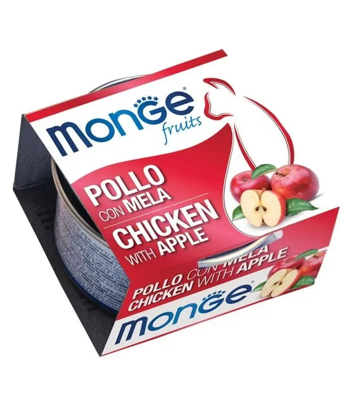 Monge Fruits Pollo Con Mela Lattina 80g Gatti Adulti - Animaliapet