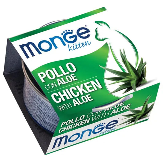 Monge Fruits Pollo Con Aloe Kitten Lattina 80g GattiniLattina Umido GattiAnimaliapet