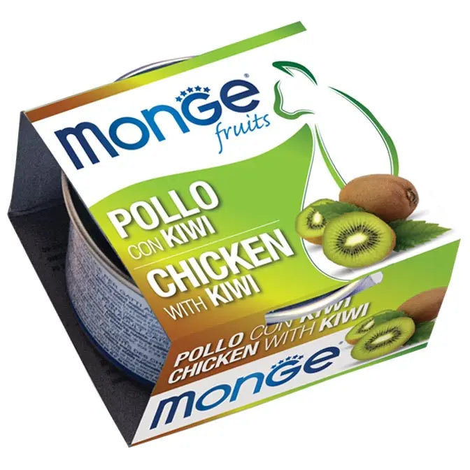 Monge Fruits Pollo Con Kiwi Lattina 80g Gatti AdultiLattina Umido GattiAnimaliapet