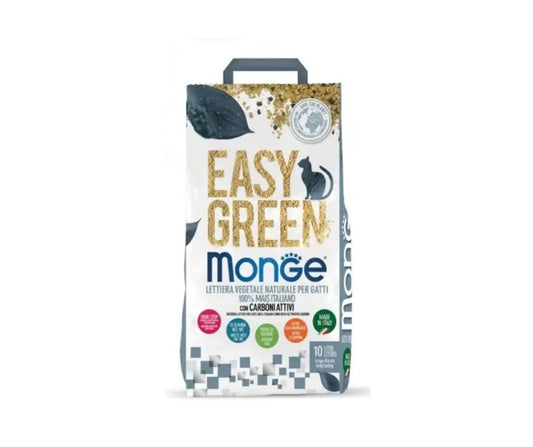 Monge Lettiera Easy Green Carboni Attivi 3.8Kg per Gatti - Animaliapet