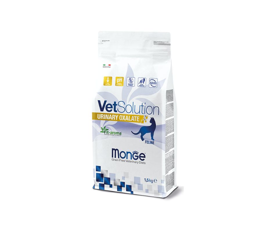 Monge VetSolution Urinary Oxalate Feline 1,5Kg Crocchette Gatti - Animaliapet