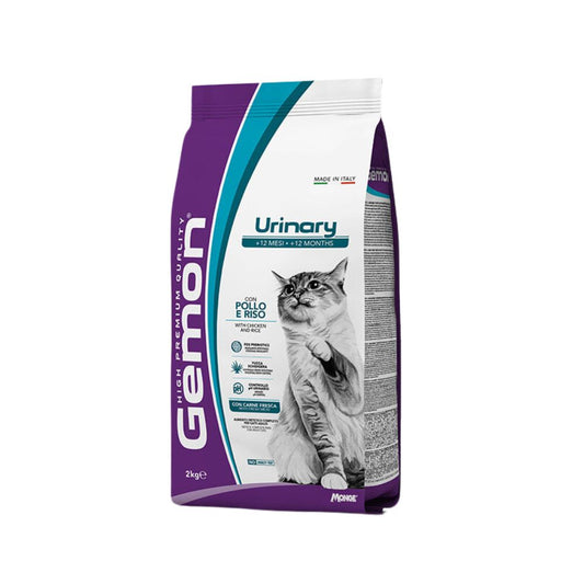 Monge Gemon Urinary Pollo e Riso 2Kg Crocchette Gatti Adulti