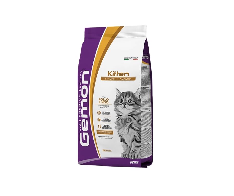 Monge Gemon Kitten Pollo e Riso 7Kg Crocchette Gattini Gemon