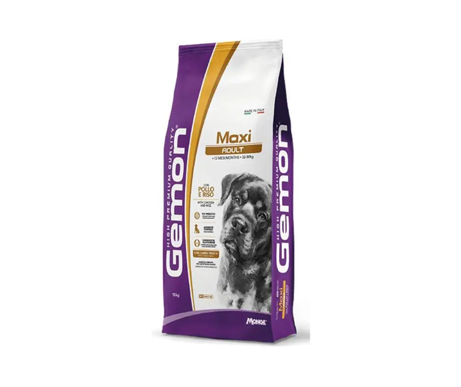 Monge Gemon Pollo e Riso Maxi Adult Crocchette 15Kg Cani AdultiCrocchette CaniAnimaliapet