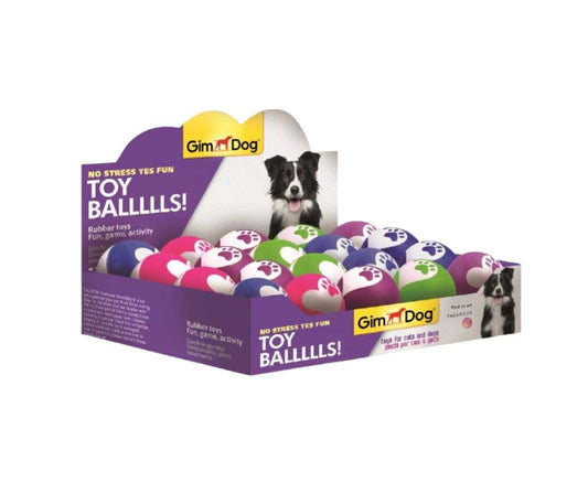 Gimborn Toy Ballllls! Palla in Gomma 57mm Colori Assortiti Gioco per Cani e Gatti - Animaliapet