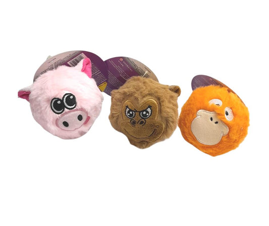 Gimdog Plush Ball Peluche Giochi per Cani 1 pezzo Assortiti Mis. M