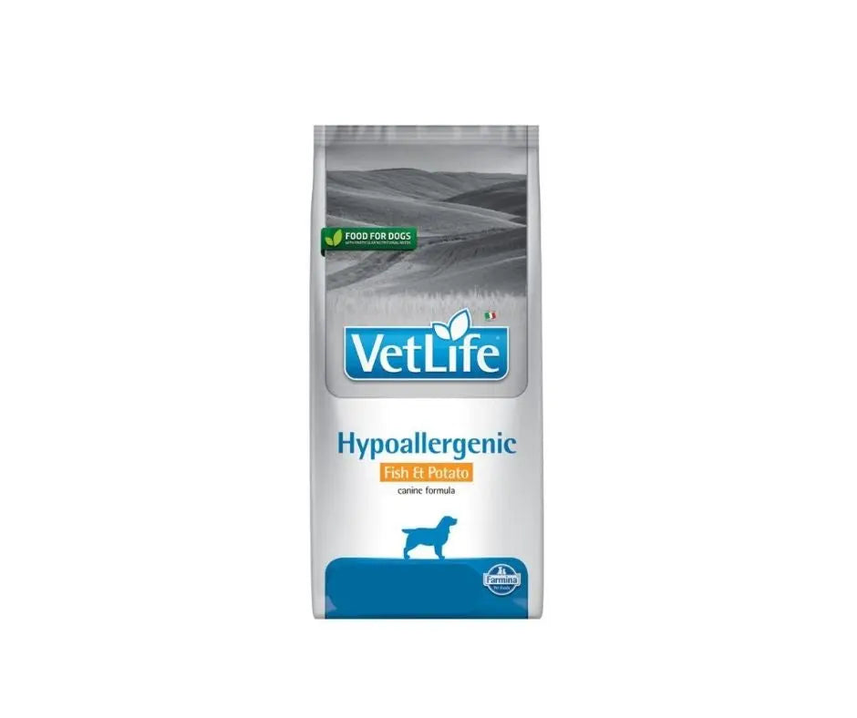 Farmina Vetlife Hypoallergenic Pesce e Patate 2Kg Crocchette Cani Adulti - Animaliapet