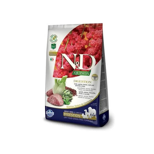 Farmina N&D Quinoa Digestion Agnello 2,5Kg Crocchette Cani Adulti - Animaliapet