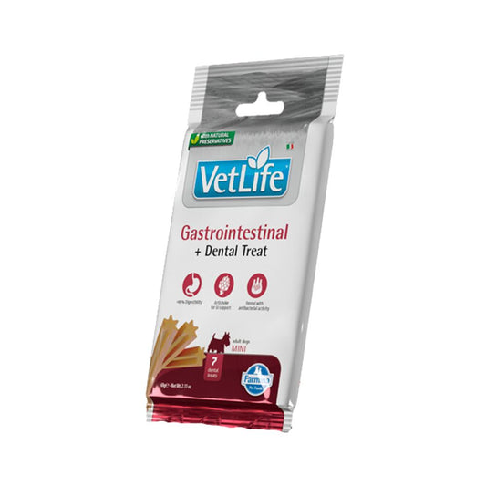 Farmina Snack Cani Vetlife Gastrointestinal e Dental Treat 60g Mini Adult