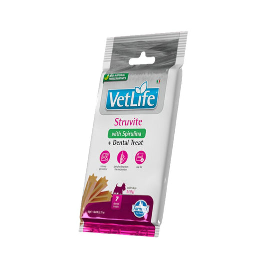 Farmina Snack Cani Vetlife Struvite e Dental Treat 60g Mini Adult