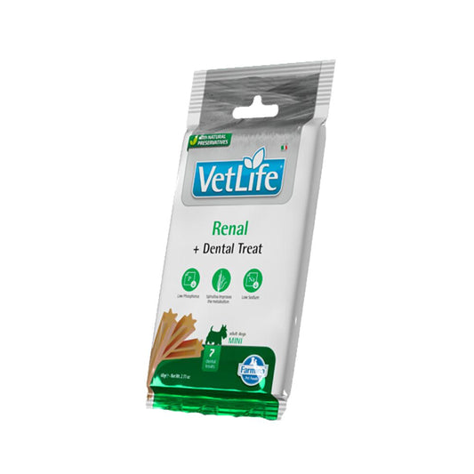 Farmina Snack Cani Vetlife Renal e Dental Treat 60g Mini Adult