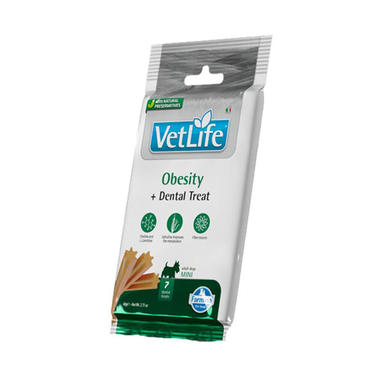 Farmina Snack Cani Vetlife Obesity e Dental Treat 60g Mini Adult