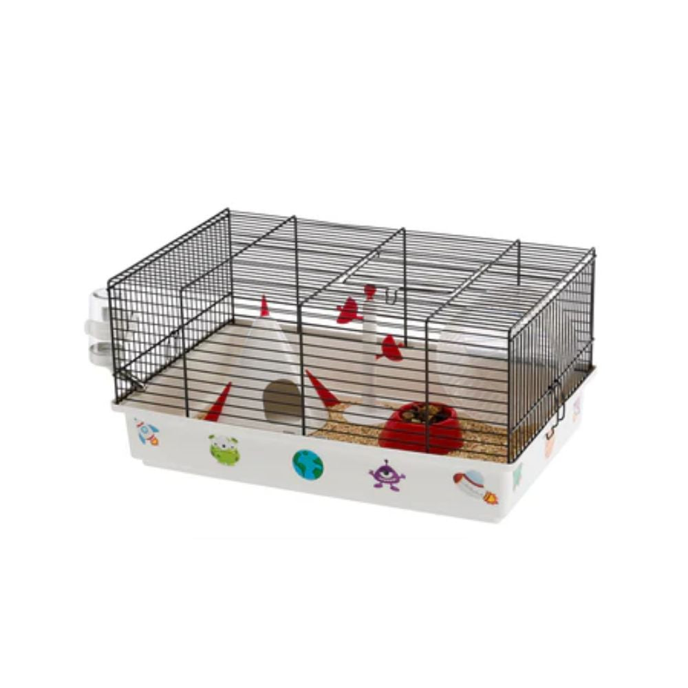 Ferplast Criceti 9 Space Nera Gabbia per Criceti 46x29,5x23cm - Animaliapet