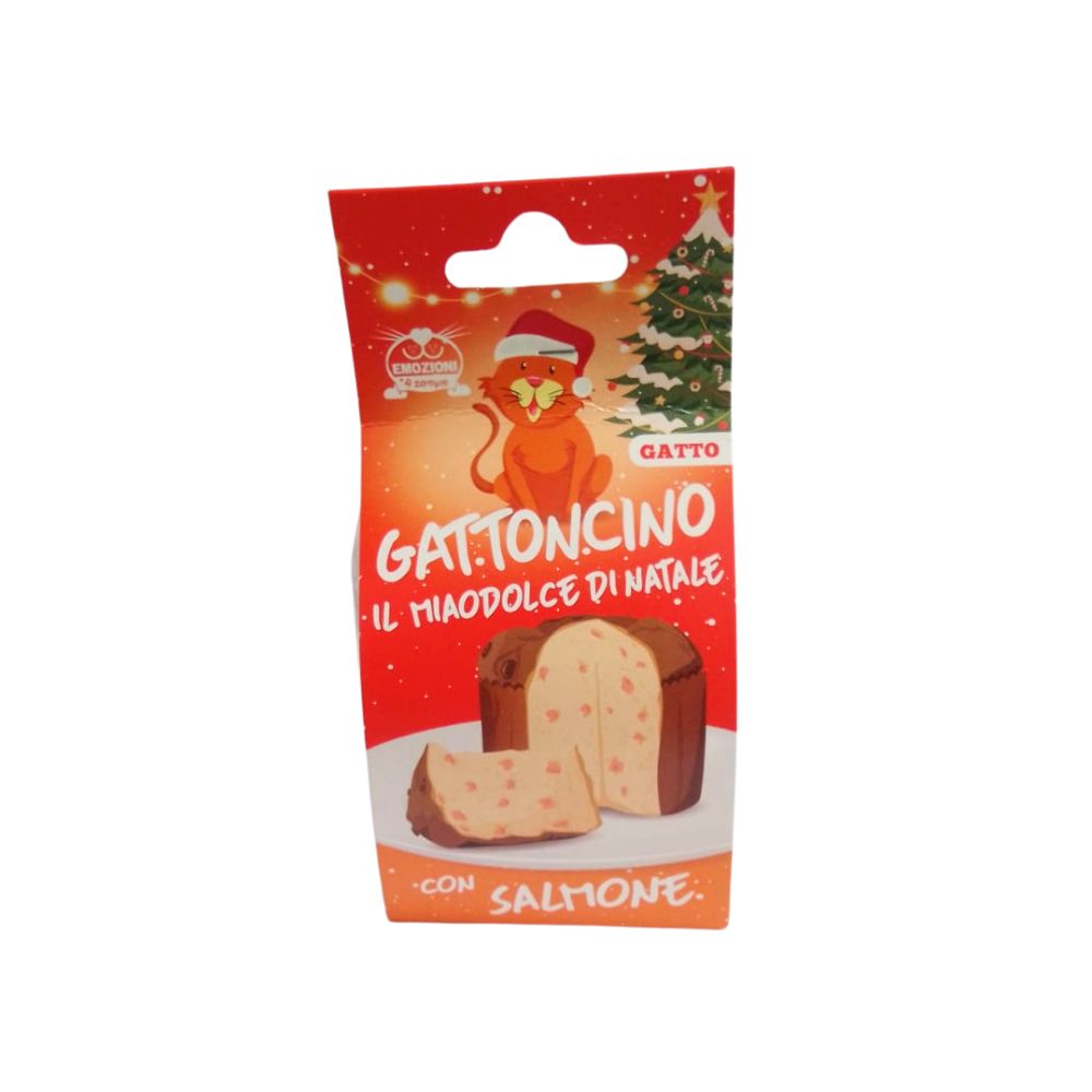 Gattoncino il Miaodolce di Natale con Salmone Snack per Gatti 60g