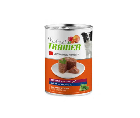 Trainer Natural Manzo Lattina 400g Cani Medium Maxi AdultLattina Umido CaniAnimaliapet