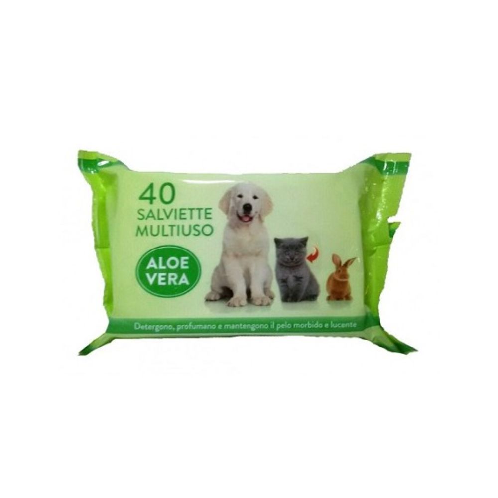 Trixie Bengy Salviette Multiuso Aloe Vera 40pz per Cani e Gatti - Animaliapet