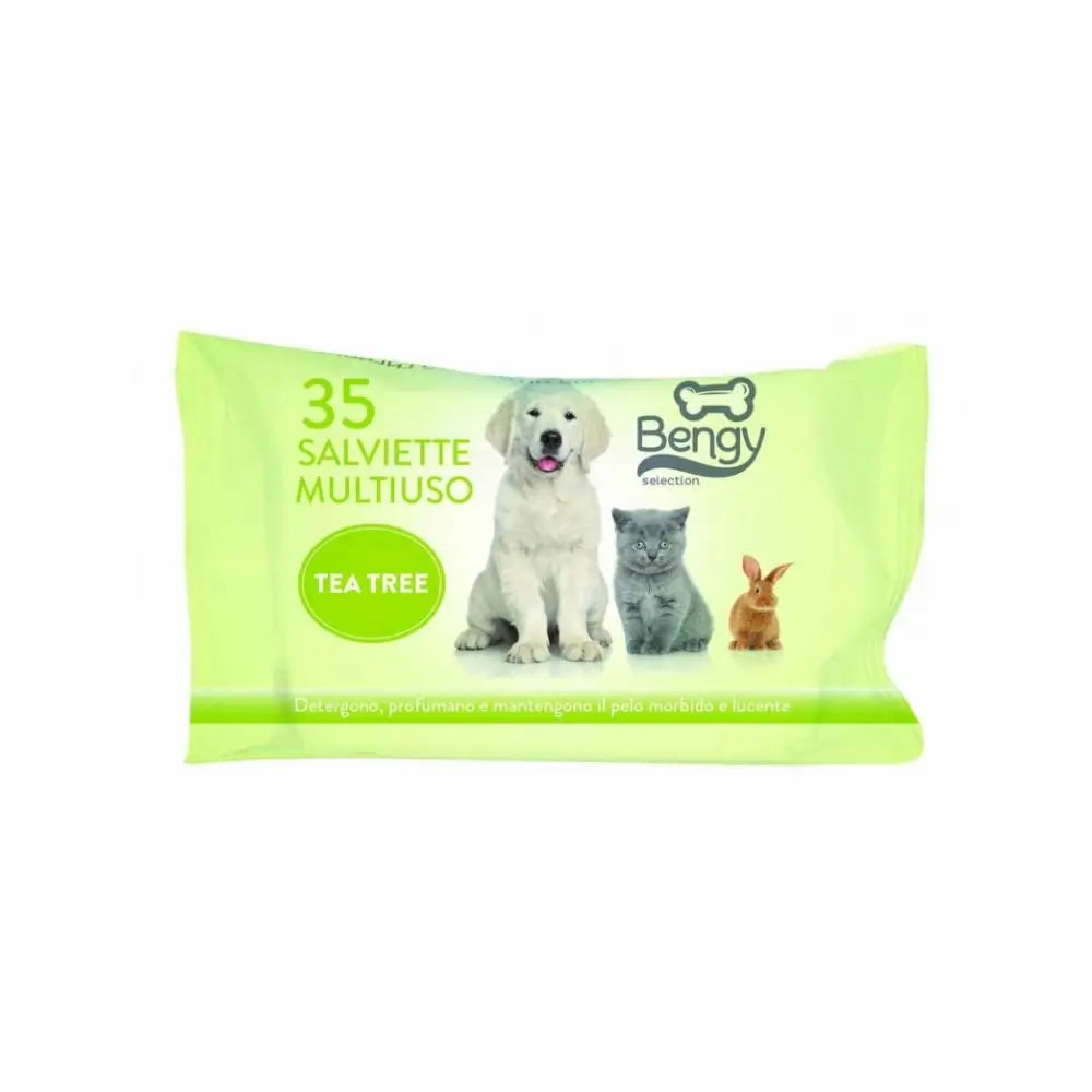 Trixie Bengy Salviette Multiuso Tree Tea 35pz per Cani e GattiSalviette DetergentiAnimaliapet