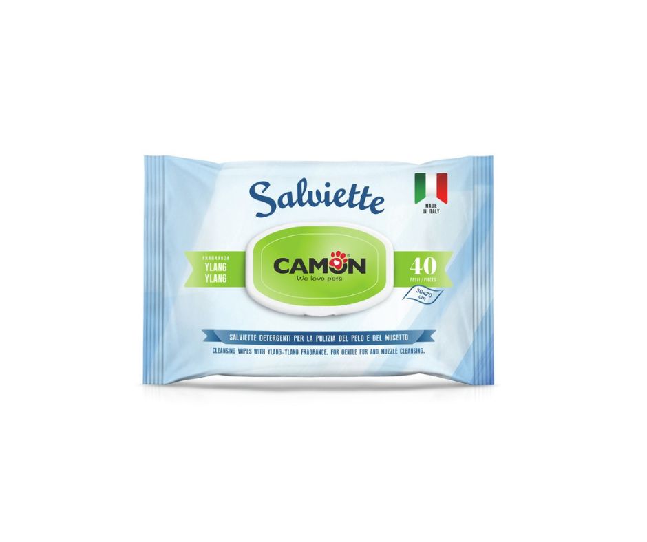 Camon Salviette Detergenti Ylang-Ylang 40pz Cani e Gatti - Animaliapet