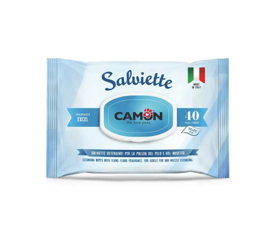 Camon Salviette Detergenti Excel 40pz Cani e GattiSalviette DetergentiAnimaliapet