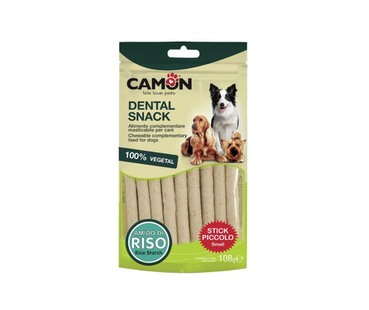 Camon Bauveg Bastoncino con amido di riso Small Snack per Cani