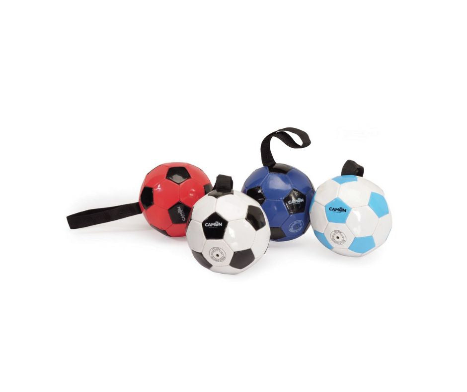 Camon Palla da calcio con maniglia 14cm Giochi per Cani