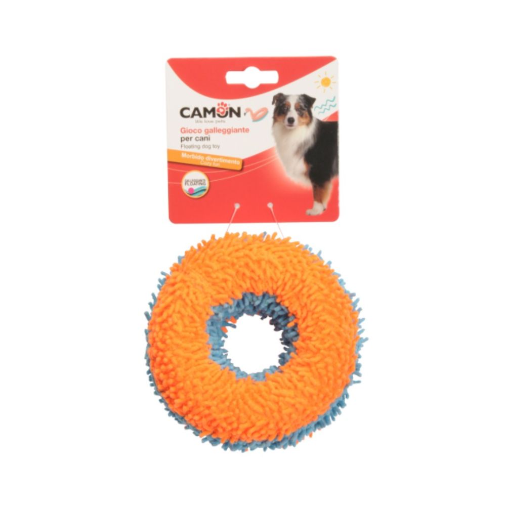 Camon Anello Bicolore Galleggiante 13cm Giochi per Cani