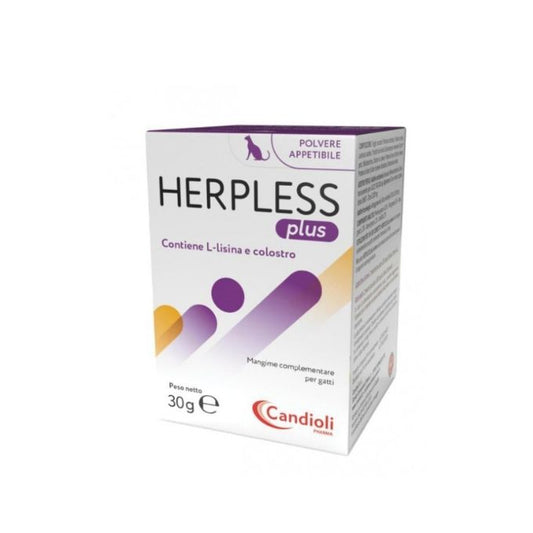 Candioli Herpless Plus Polvere Appetibile 30g per Gatti e Gattini Candioli