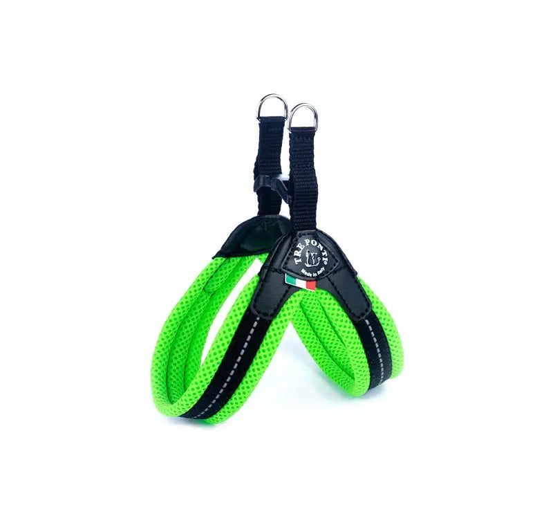 Tre Ponti Pettorina Easy Fit Rete Verde Fluo Mis. 2 Cani e Cuccioli - Animaliapet