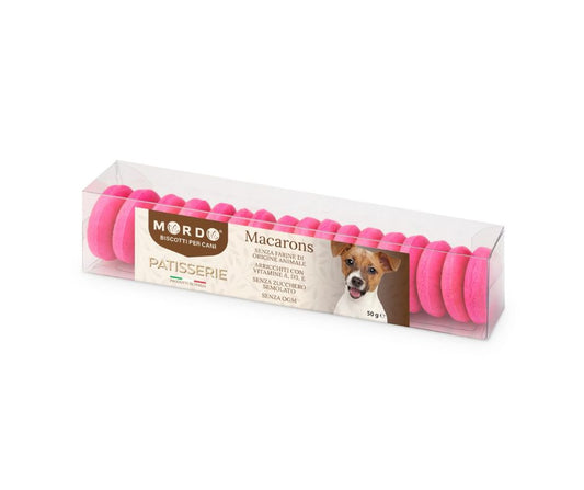 Mordo Patisserie Macarons Rosa 50g Biscotti per Cani - Animaliapet