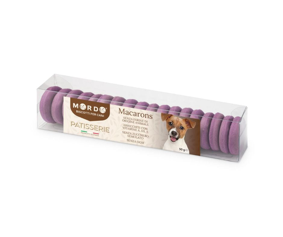 Mordo Patisserie Macarons Viola 50g Biscotti per Cani - Animaliapet