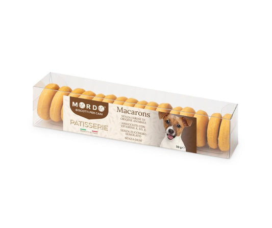 Mordo Patisserie Macarons Arancio 50g Biscotti per Cani - Animaliapet