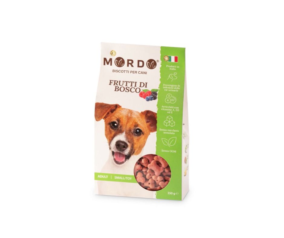 Mordo Biscotti Frutti di Bosco 350g Snack per Cani Small/Toy - Animaliapet