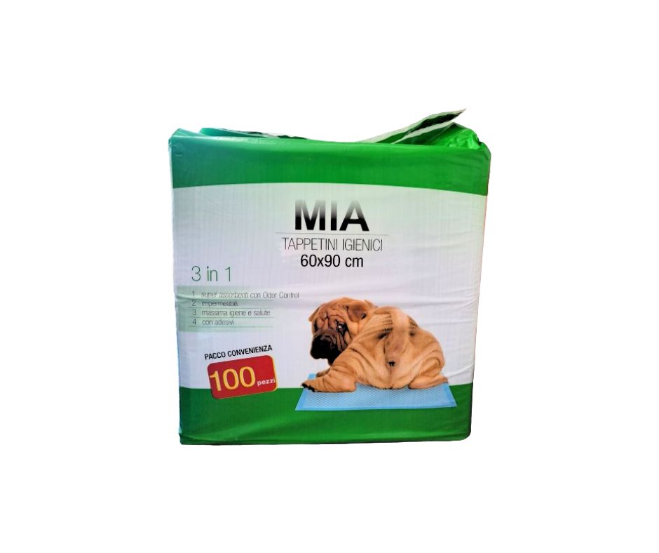 CesarPet Mia Tappetini Igienici 3in1 Cani 60x90 100pz - Animaliapet