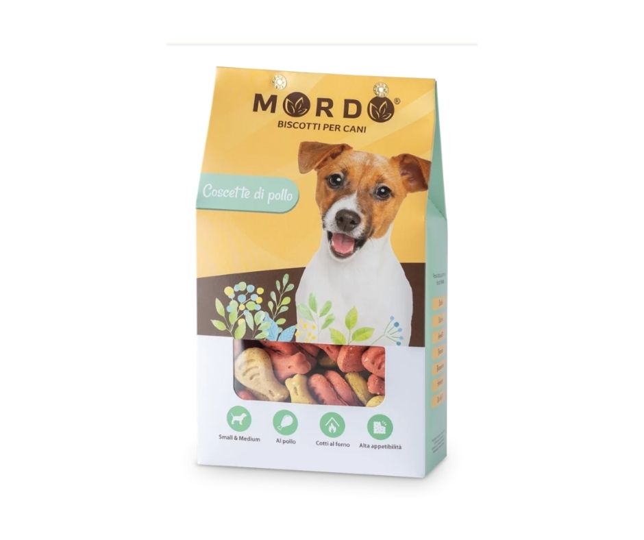 Mordo Biscotti Coscette di Pollo 400g Snack per Cani - Animaliapet