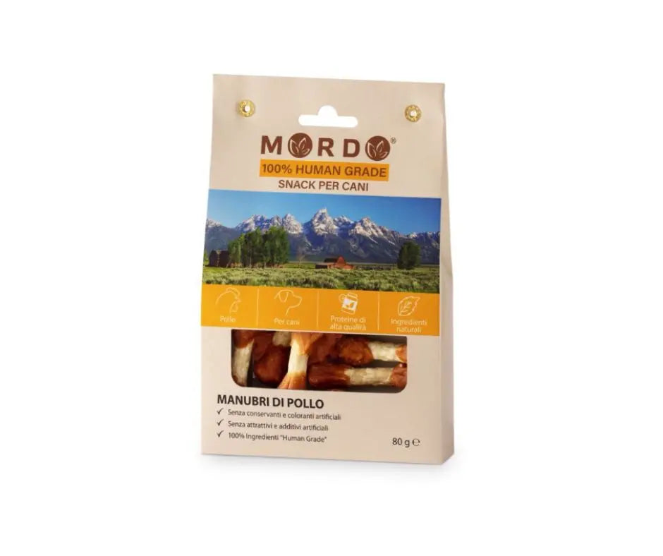 Mordo Manubri di Pollo Snack per Cani 80g - Animaliapet