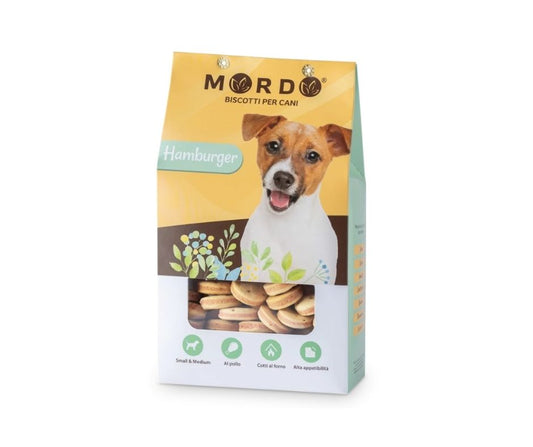 Mordo Biscotti Hamburger 400g Snack per Cani - Animaliapet